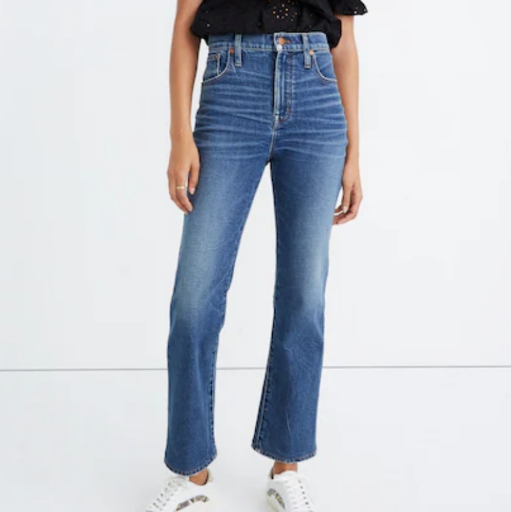 Madewell Slim Demi Boot Jeans Size 25 Sundale Wash